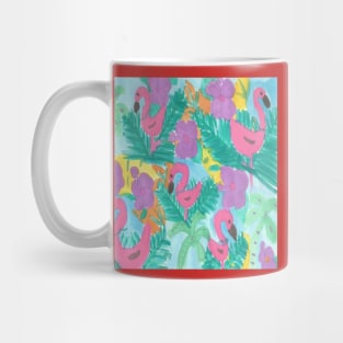 Flamingo Paradise Print Mug